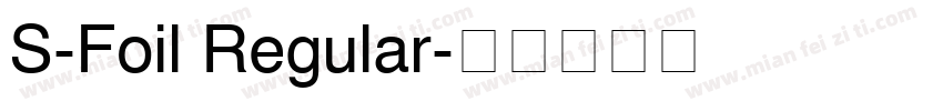 S-Foil Regular字体转换